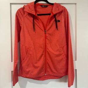 The North Face Women's Hoodie Orange Zipper Hoodie Size Medium